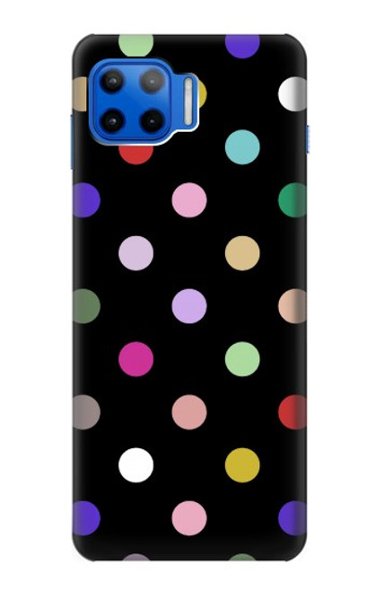 W3532 Coloré à pois Etui Coque Housse et Flip Housse Cuir pour Motorola Moto G 5G Plus