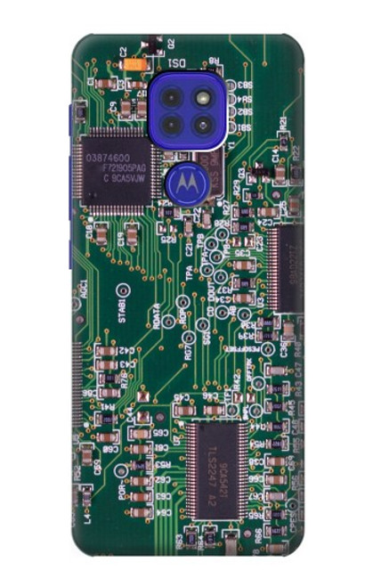 W3519 Electronique Circuit Board graphique Etui Coque Housse et Flip Housse Cuir pour Motorola Moto G9 Play