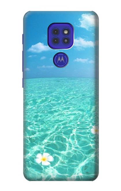 W3720 Summer Ocean Beach Etui Coque Housse et Flip Housse Cuir pour Motorola Moto G9 Play