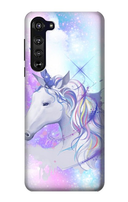 W3375 Licorne Etui Coque Housse et Flip Housse Cuir pour Motorola Edge