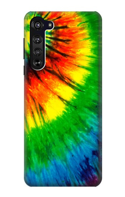 W3422 tie Dye Etui Coque Housse et Flip Housse Cuir pour Motorola Edge