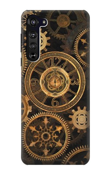 W3442 vitesse d'horloge Etui Coque Housse et Flip Housse Cuir pour Motorola Edge