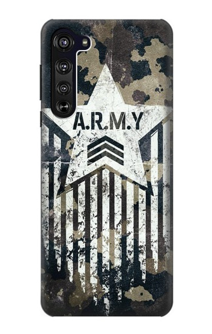 W3666 Camouflage de l'armée Etui Coque Housse et Flip Housse Cuir pour Motorola Edge