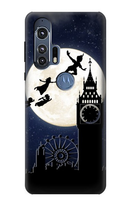 W3249 Peter Pan Pleine Lune Nuit Etui Coque Housse et Flip Housse Cuir pour Motorola Edge+