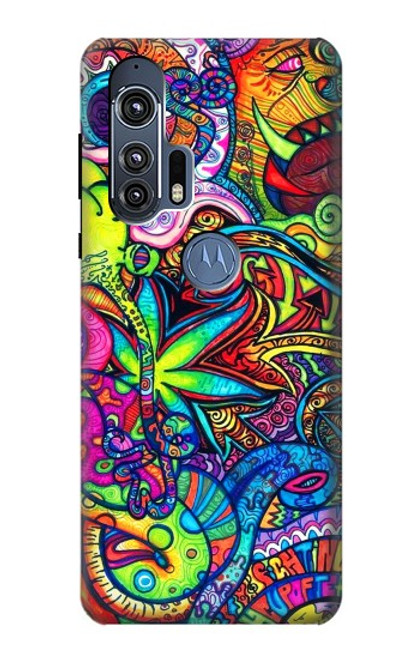 W3255 Motif Art coloré Etui Coque Housse et Flip Housse Cuir pour Motorola Edge+