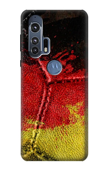 W3303 Allemagne Drapeau graphique Football Millésime Etui Coque Housse et Flip Housse Cuir pour Motorola Edge+