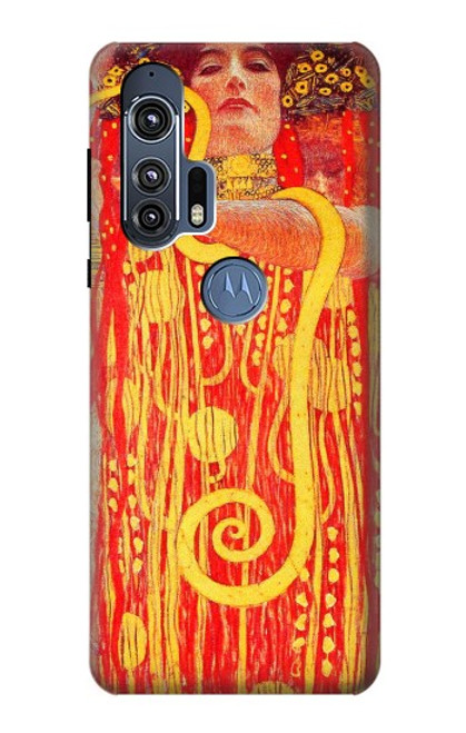 W3352 Gustav Klimt Médecine Etui Coque Housse et Flip Housse Cuir pour Motorola Edge+