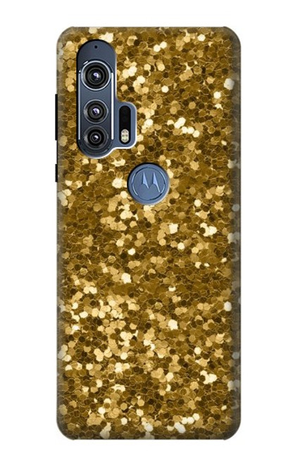 W3388 Imprimer or Glitter Graphic Etui Coque Housse et Flip Housse Cuir pour Motorola Edge+