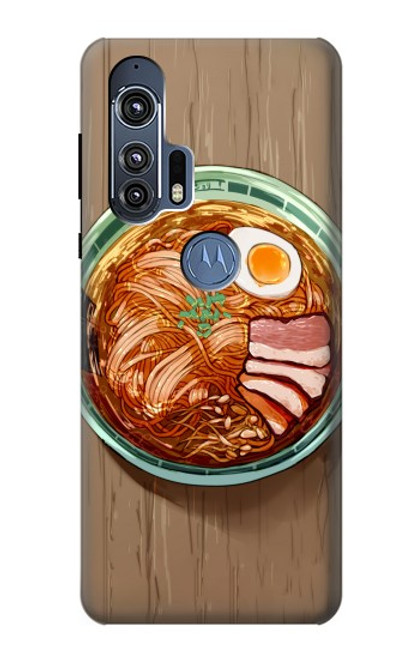 W3756 Nouilles ramen Etui Coque Housse et Flip Housse Cuir pour Motorola Edge+