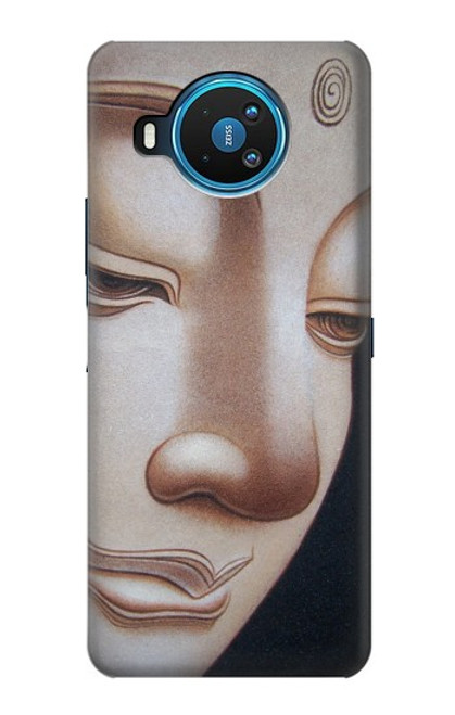 W1255 Visage du Bouddha Etui Coque Housse et Flip Housse Cuir pour Nokia 8.3 5G