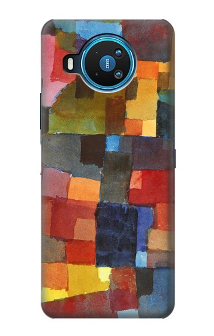 W3341 Paul Klee Raumarchitekturen Etui Coque Housse et Flip Housse Cuir pour Nokia 8.3 5G