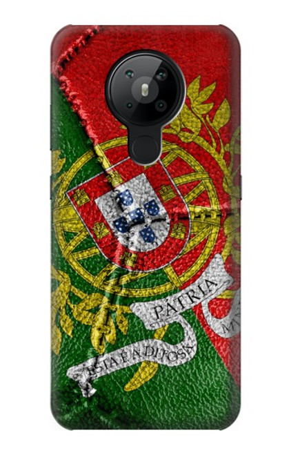 W3300 Portugal Drapeau graphique Football Millésime Etui Coque Housse et Flip Housse Cuir pour Nokia 5.3