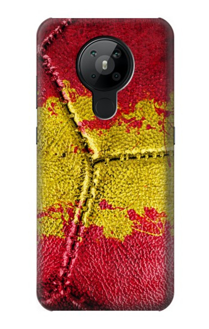 W3315 Espagne Drapeau graphique Football Millésime Etui Coque Housse et Flip Housse Cuir pour Nokia 5.3