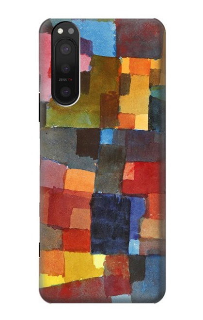 W3341 Paul Klee Raumarchitekturen Etui Coque Housse et Flip Housse Cuir pour Sony Xperia 5 II