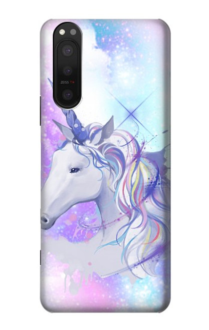 W3375 Licorne Etui Coque Housse et Flip Housse Cuir pour Sony Xperia 5 II