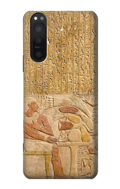 W3398 Egypte Stela Montouhotep Etui Coque Housse et Flip Housse Cuir pour Sony Xperia 5 II