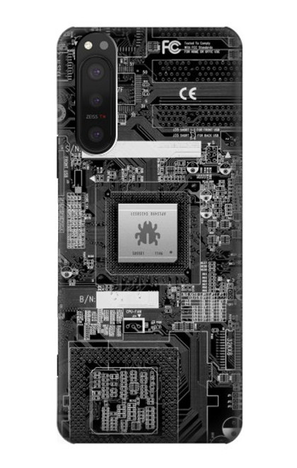 W3434 Punaise Circuit Board graphique Etui Coque Housse et Flip Housse Cuir pour Sony Xperia 5 II