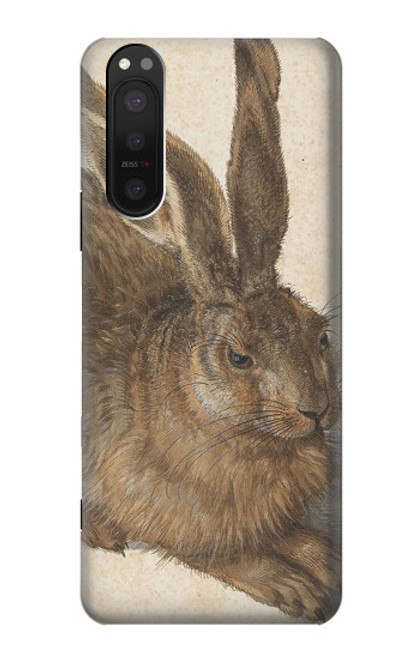 W3781 Albrecht Durer Young Hare Etui Coque Housse et Flip Housse Cuir pour Sony Xperia 5 II