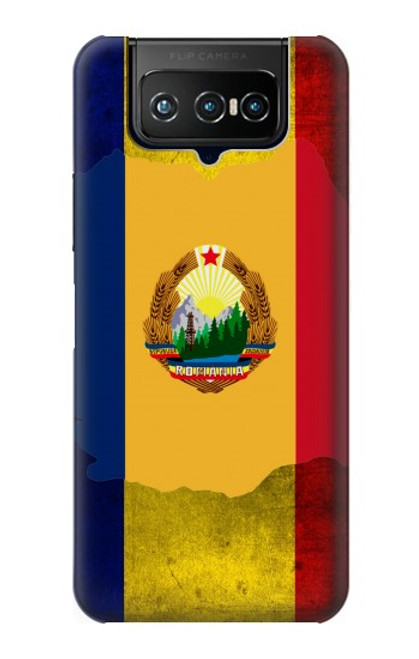 W3021 Roumanie Drapeau Etui Coque Housse et Flip Housse Cuir pour ASUS ZenFone 7 Pro