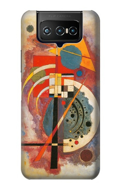 W3337 Wassily Kandinsky Hommage a Grohmann Etui Coque Housse et Flip Housse Cuir pour ASUS ZenFone 7 Pro