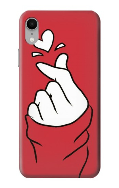 W3701 Mini signe d'amour de coeur Etui Coque Housse et Flip Housse Cuir pour iPhone XR