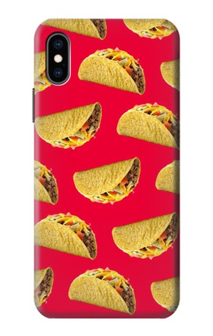 W3755 Tacos mexicains Etui Coque Housse et Flip Housse Cuir pour iPhone X, iPhone XS
