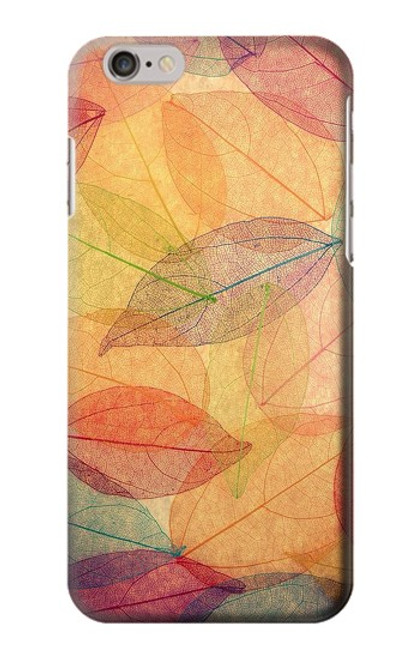 W3686 Automne Feuille Automne Etui Coque Housse et Flip Housse Cuir pour iPhone 6 Plus, iPhone 6s Plus