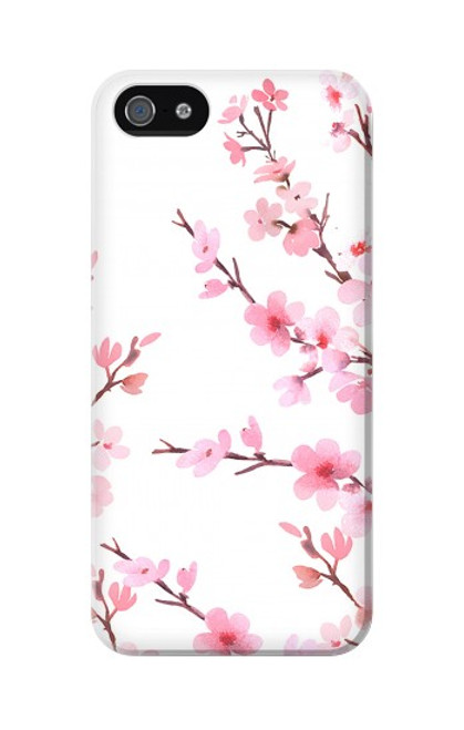 W3707 Fleur de cerisier rose fleur de printemps Etui Coque Housse et Flip Housse Cuir pour iPhone 5C