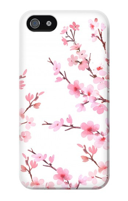 W3707 Fleur de cerisier rose fleur de printemps Etui Coque Housse et Flip Housse Cuir pour iPhone 4 4S