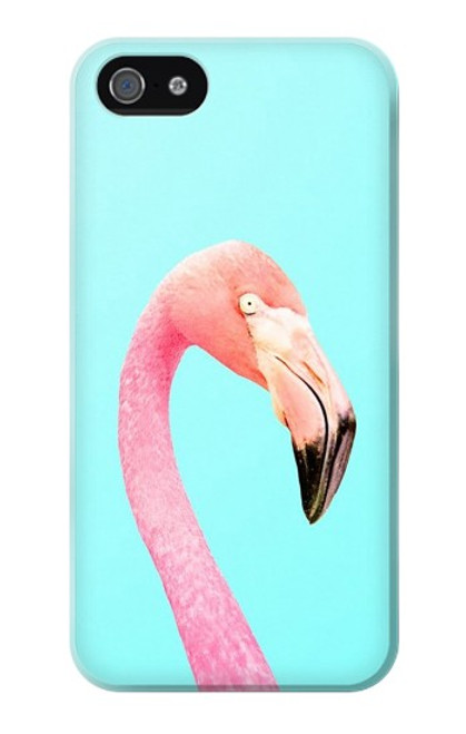 W3708 Flamant rose Etui Coque Housse et Flip Housse Cuir pour iPhone 4 4S