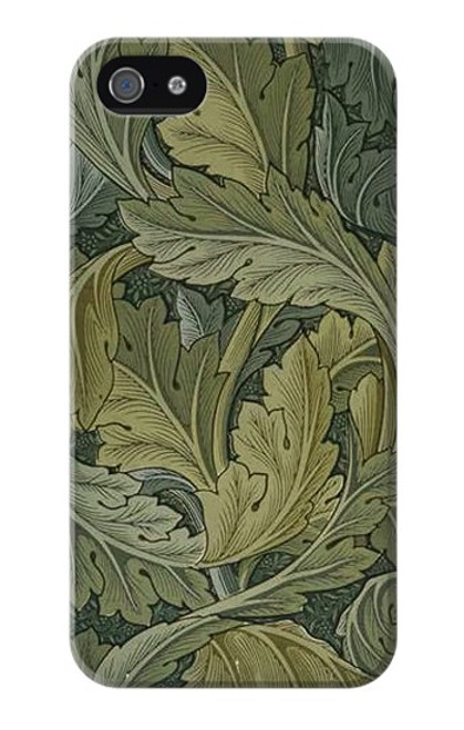 W3790 William Morris Acanthus Leaves Etui Coque Housse et Flip Housse Cuir pour iPhone 4 4S