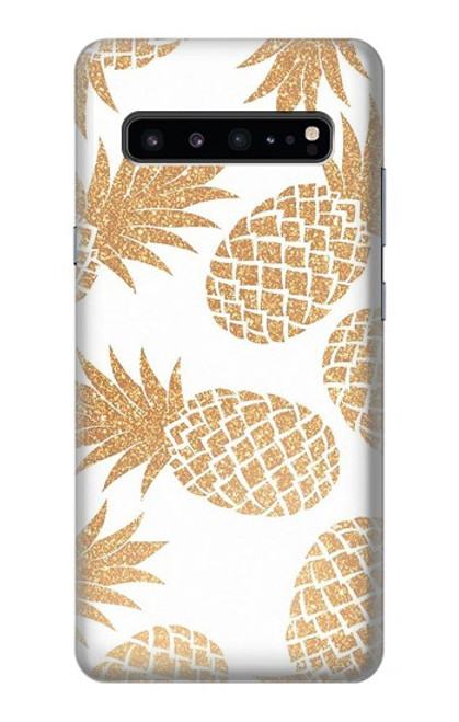 W3718 Ananas sans soudure Etui Coque Housse et Flip Housse Cuir pour Samsung Galaxy S10 5G