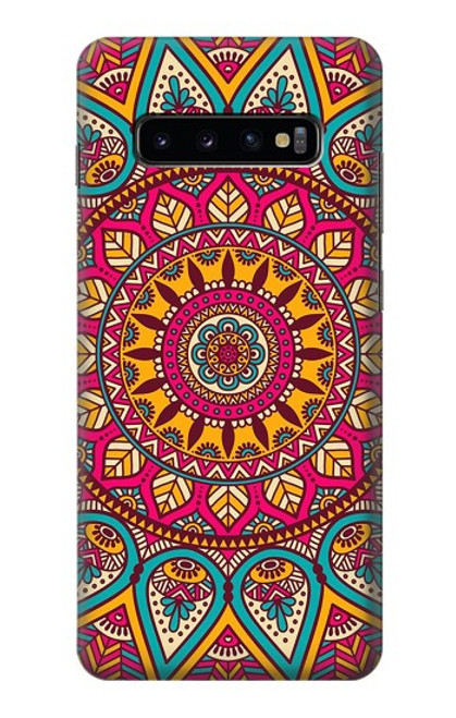 W3694 Modèle d'art hippie Etui Coque Housse et Flip Housse Cuir pour Samsung Galaxy S10 Plus