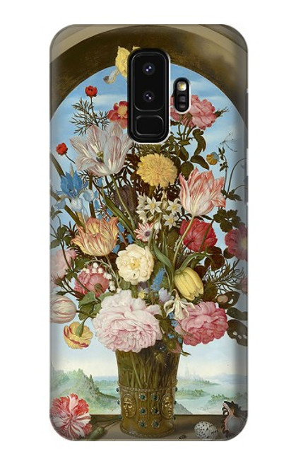 W3749 Vase de fleurs Etui Coque Housse et Flip Housse Cuir pour Samsung Galaxy S9 Plus