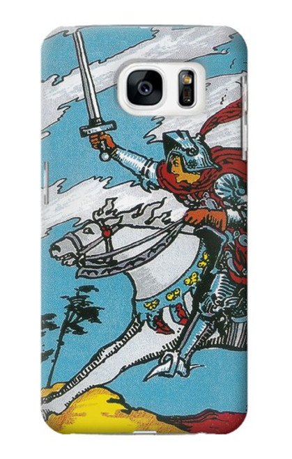 W3731 Carte de tarot chevalier des épées Etui Coque Housse et Flip Housse Cuir pour Samsung Galaxy S7