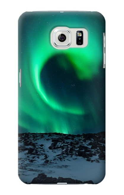 W3667 Aurora Northern Light Etui Coque Housse et Flip Housse Cuir pour Samsung Galaxy S6