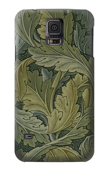 W3790 William Morris Acanthus Leaves Etui Coque Housse et Flip Housse Cuir pour Samsung Galaxy S5