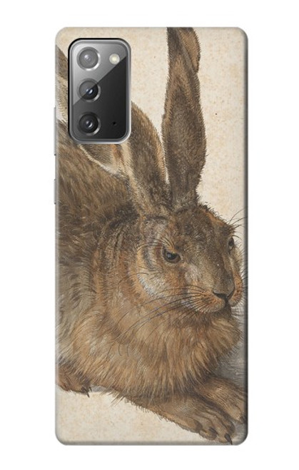 W3781 Albrecht Durer Young Hare Etui Coque Housse et Flip Housse Cuir pour Samsung Galaxy Note 20