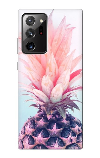 W3711 Ananas rose Etui Coque Housse et Flip Housse Cuir pour Samsung Galaxy Note 20 Ultra, Ultra 5G