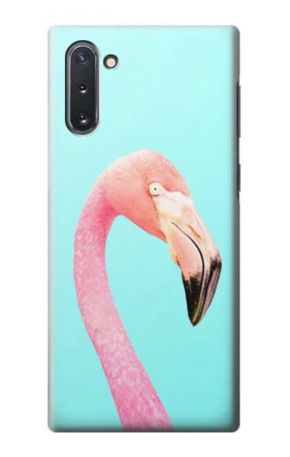 W3708 Flamant rose Etui Coque Housse et Flip Housse Cuir pour Samsung Galaxy Note 10