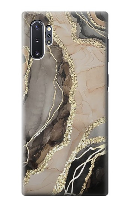 W3700 Imprimé graphique or marbré Etui Coque Housse et Flip Housse Cuir pour Samsung Galaxy Note 10 Plus