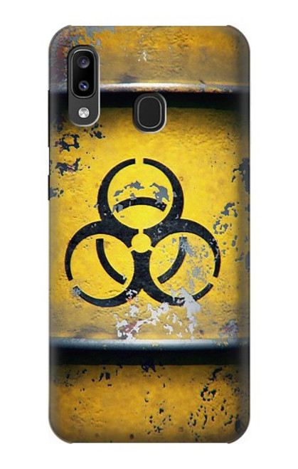 W3669 Graphique du réservoir de danger biologique Etui Coque Housse et Flip Housse Cuir pour Samsung Galaxy A20, Galaxy A30