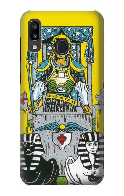 W3739 Carte de tarot le char Etui Coque Housse et Flip Housse Cuir pour Samsung Galaxy A20, Galaxy A30