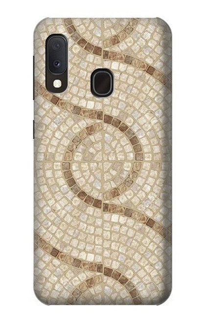 W3703 Carreaux de mosaïque Etui Coque Housse et Flip Housse Cuir pour Samsung Galaxy A20e