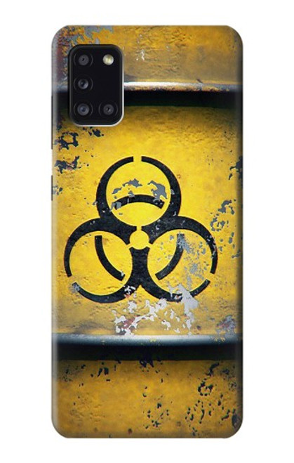 W3669 Graphique du réservoir de danger biologique Etui Coque Housse et Flip Housse Cuir pour Samsung Galaxy A31