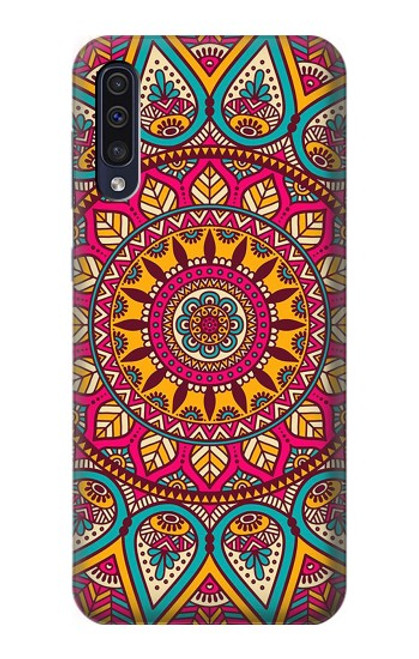 W3694 Modèle d'art hippie Etui Coque Housse et Flip Housse Cuir pour Samsung Galaxy A70