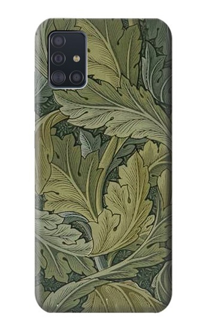 W3790 William Morris Acanthus Leaves Etui Coque Housse et Flip Housse Cuir pour Samsung Galaxy A51