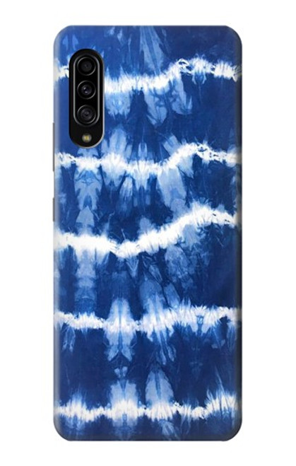 W3671 Tie Dye bleu Etui Coque Housse et Flip Housse Cuir pour Samsung Galaxy A90 5G