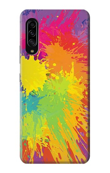 W3675 Tâche de couleur Etui Coque Housse et Flip Housse Cuir pour Samsung Galaxy A90 5G