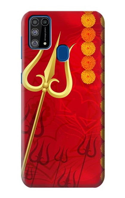 W3788 Shiv Trishul Etui Coque Housse et Flip Housse Cuir pour Samsung Galaxy M31